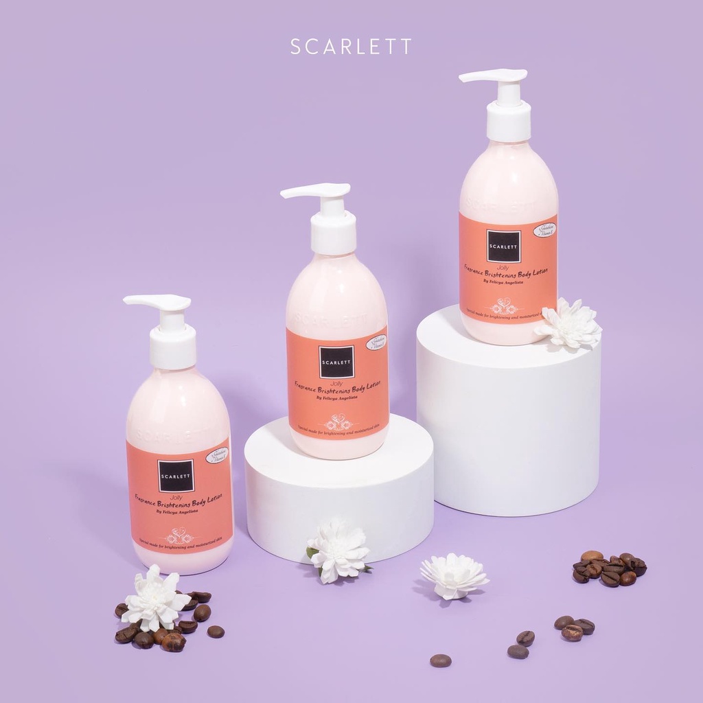 Scarlett Whitening Jolly Series (Lotion,  Body Cream, Body Serum, Body Scrub)