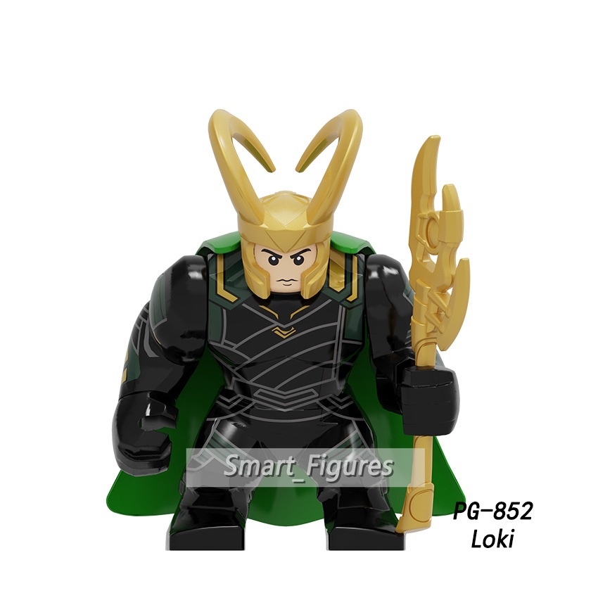 Mainan Action Figure Hulk Minifigures Spiderman Iron Man Captain America Marvel PG8261 Ukuran 7cm