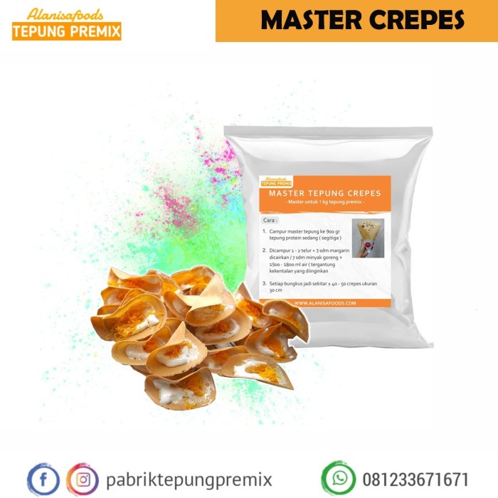 

SALE PROMO!! MASTER TEPUNG CREPES SUPER KRIUK,MIN PEMBELIAN 5PC