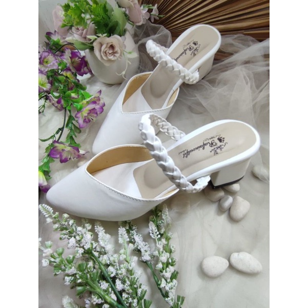 rafaizoutfit sepatu wanita cantik Wilona tinggi 5cm tahu block