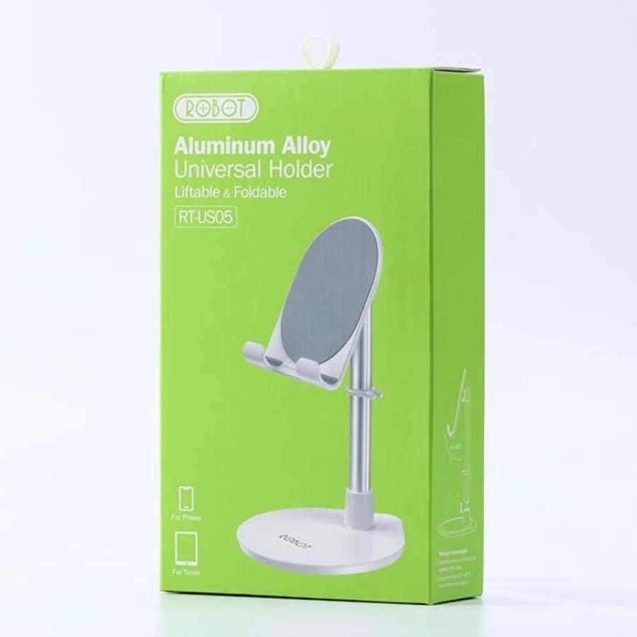 STAND HOLDER ROBOT RT-US05 - PHONE HOLDER ROBOT RT-US05 FOLDABLE ALUMINIUM