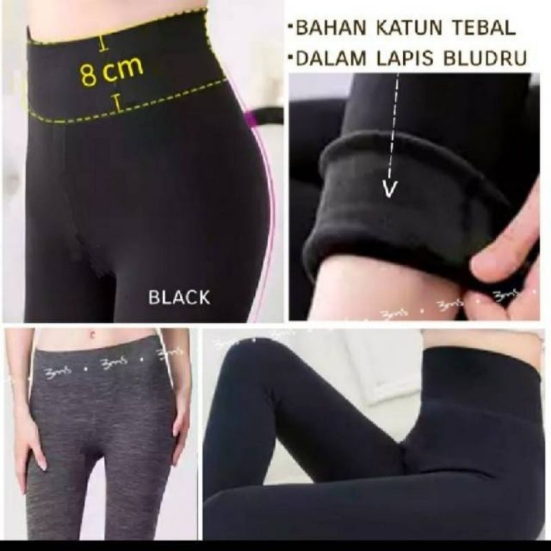 LEGGING IMPORT MURAH POLOS TEBAL BULU DALAM