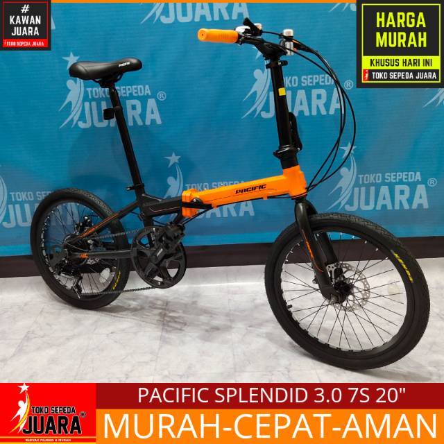  SEPEDA LIPAT PACIFIC SPLENDID 3 0 7 SPEED FOLDING BIKE 20 