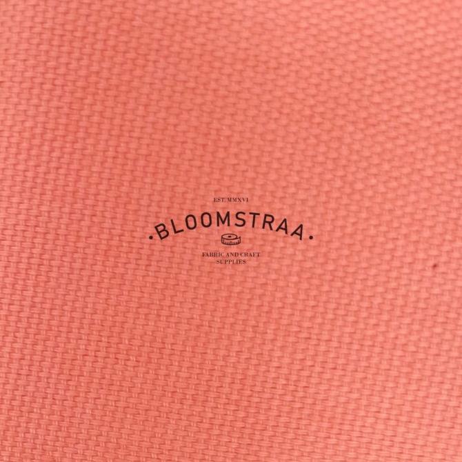 Bahan Kanvas Polos Peach Canvas Fabric Warna Salem Kain Kanvas Meteran