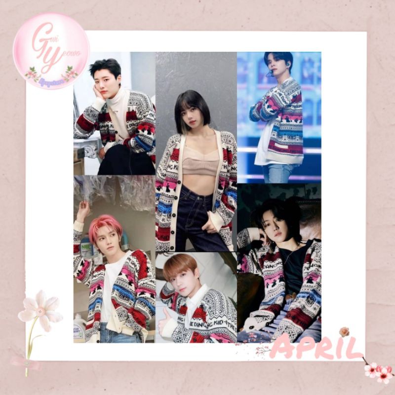 DP CARDIGAN TAEYONG HAECHAN NCT, LISA BLACKPINK, SEUNGYEON X1, THE8 SVT - CLOSE 20 APRIL (Baca Desk)