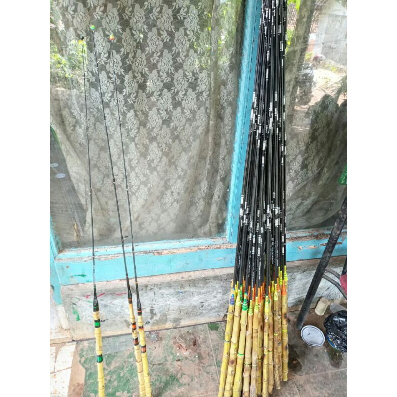 joran carbon sutet bambu cendani