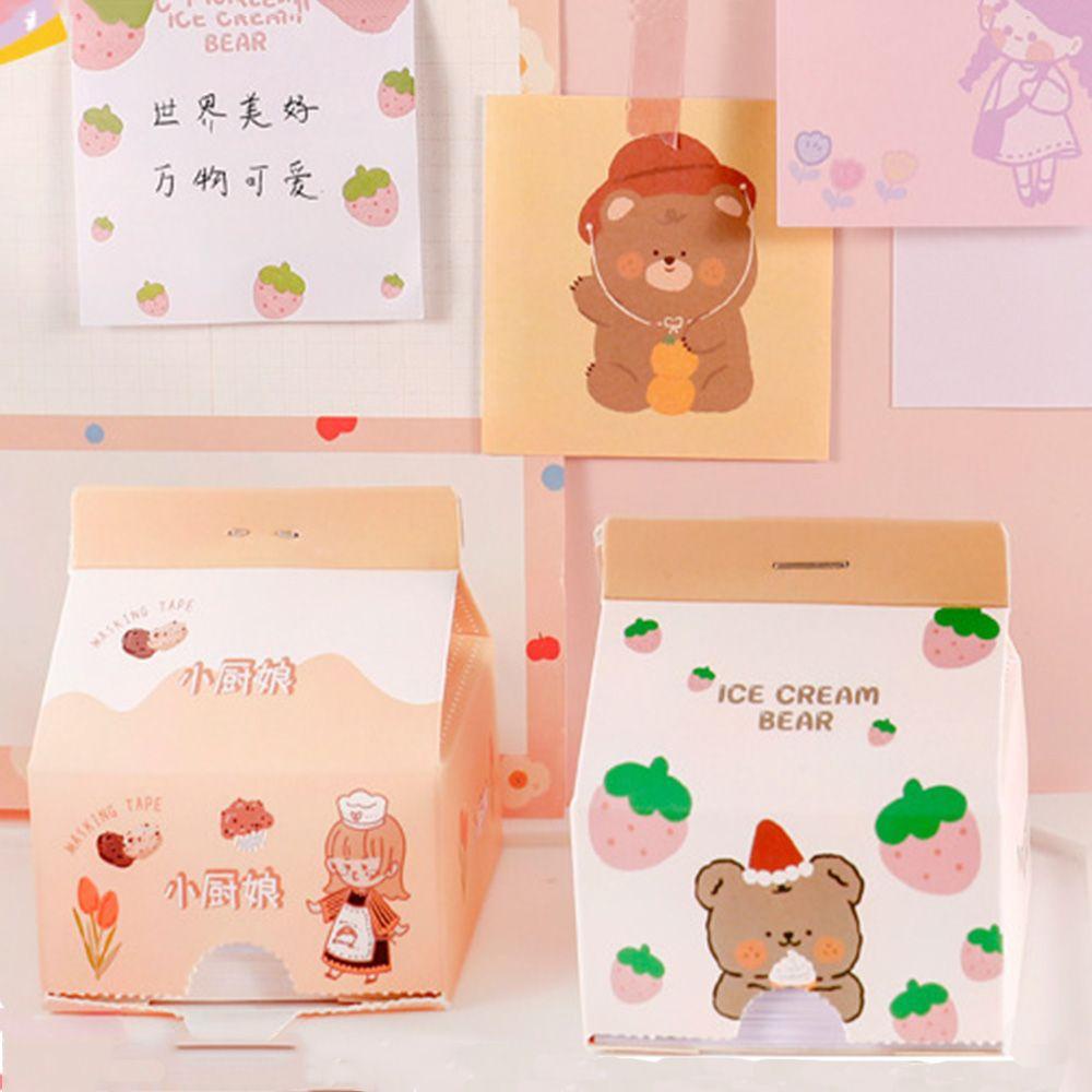 [Elegan] Kartun Sticky Notes Removable Gaya Korea Perlengkapan Kantor Daily Planner Memo Sticker Sticky Stationery Memo Pad