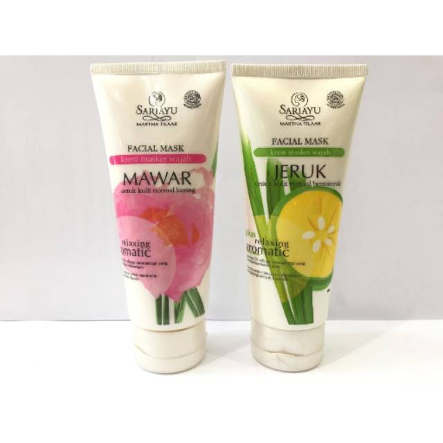 SARIAYU FACIAL MASK MAWAR / JERUK 90 GRAM