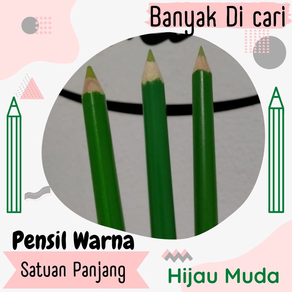 

PENSIL WARNA SATUAN HIJAU MUDA PANJANG Lengkap Bagus 12 Aneka Warna Rekomendasi Terbagus Recomended Single Color Pencil Set Murah High Quality Murah Eceran Watercolour Faber