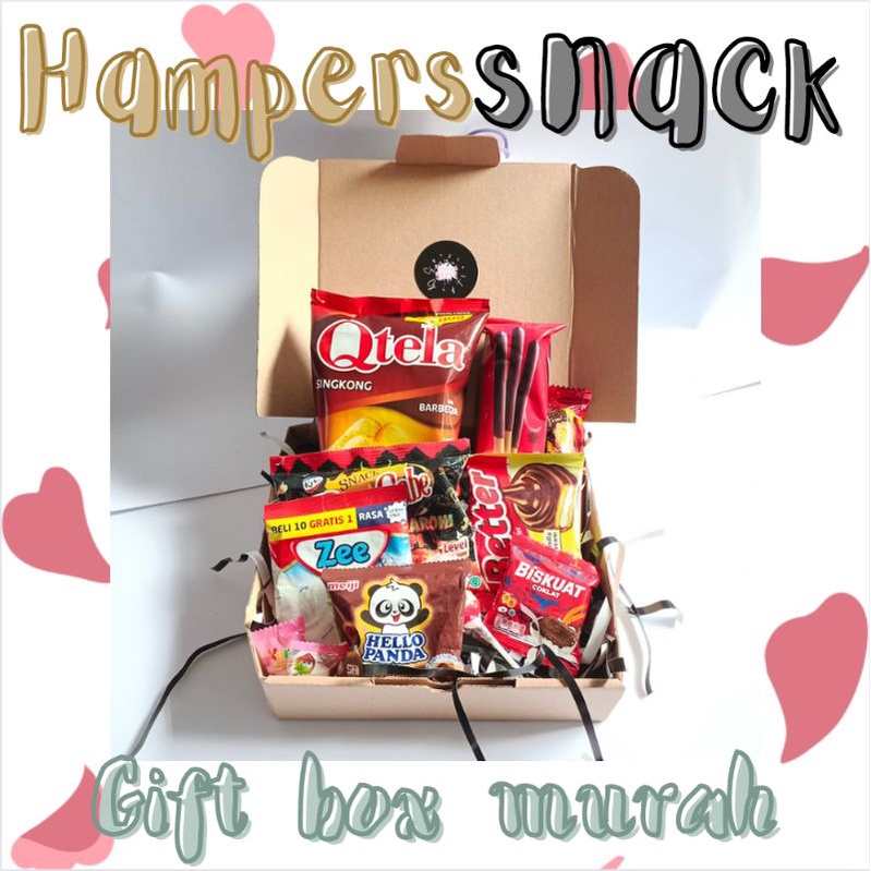 [Freegift] Hampers Snack / Hampers Snack Murah / Gift Box / Spesial Gift / Hampers Murah / Gift Box Murah / Gift Box Snack / Snack / Kado