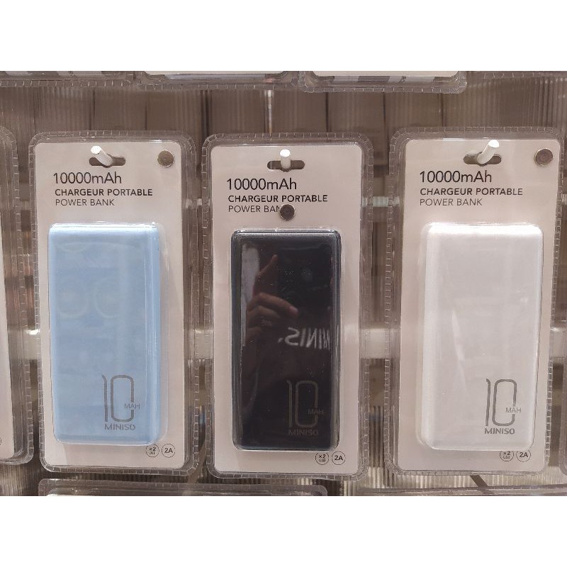 MINISO POWER BANK CHARGEUR PORTABLE 10000 MAH