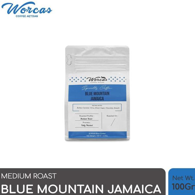 

WORCAS Arabica Jamaica Blue Mountain 100gr - Medium Roasted Coffee - KOPI BIJI