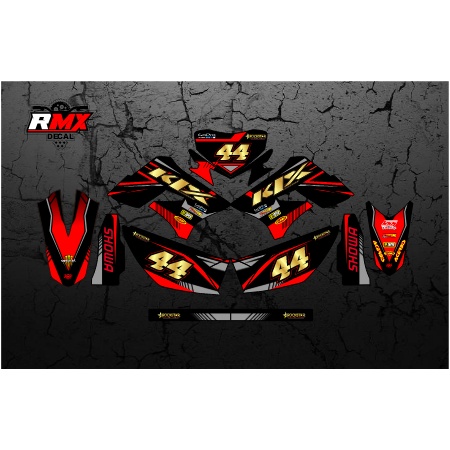 DECAL KLX 150 S/L FULLBODY (021) DEKAL STIKER DTRACKER LAMA 2009 2010 2011 2012 2013 2014 2015 HITAM