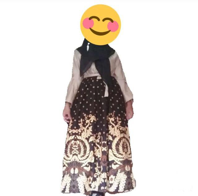 Shopashop Solo - Setelan Gamis Syari 2499 Kebaya Modern Gamis Muslim Batik Couple Long Dress Batam