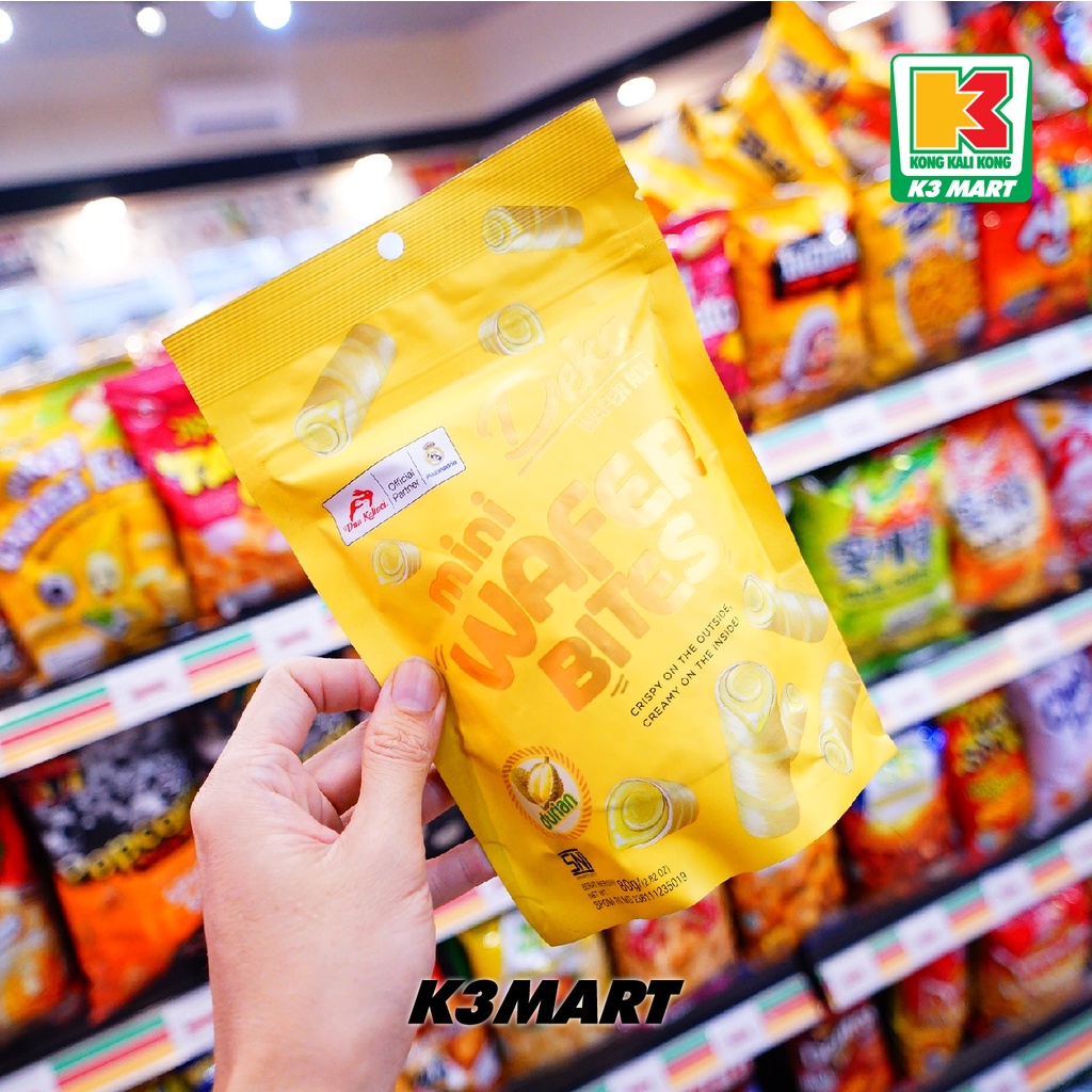 

Deka Wafer Roll Mini Wafer Bites Durian 80gr