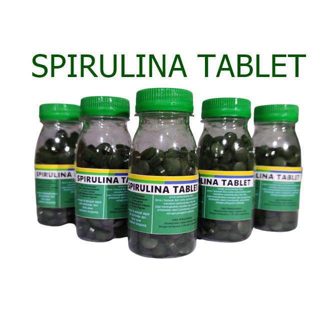 SPIRULINA TABLET BOTOL 50GR 50 GR pakan ikan hias louhan cupang koi guppy