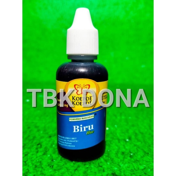 Pewarna Makanan Biru Koepoe-Koepoe 30 ml / Pewarna Biru