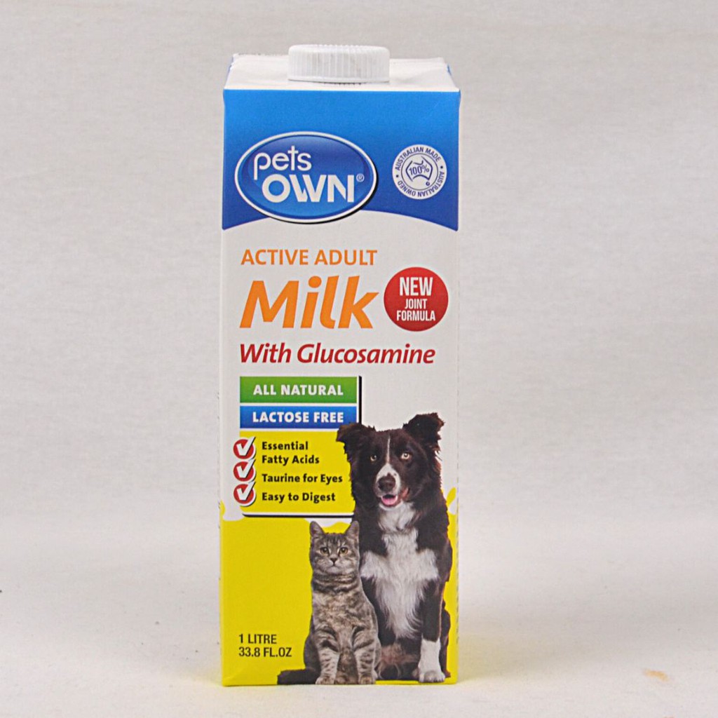 

Susu Anjing dan Kucing PETSOWN Active Adult Milk With Glucosamine 1L