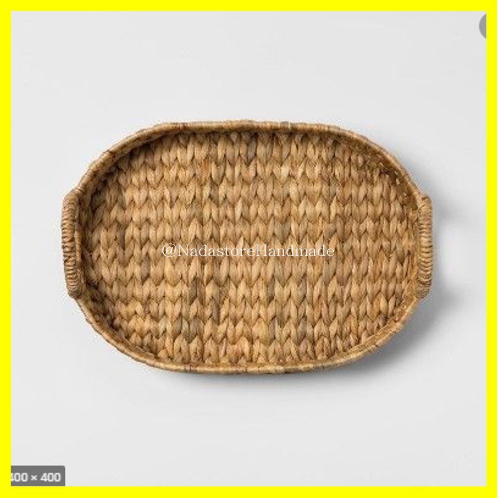 New Arrival fr Nadastore Water Hyacinth Tray / Baki Oval / Nampan Anyaman Enceng Gondok Oval