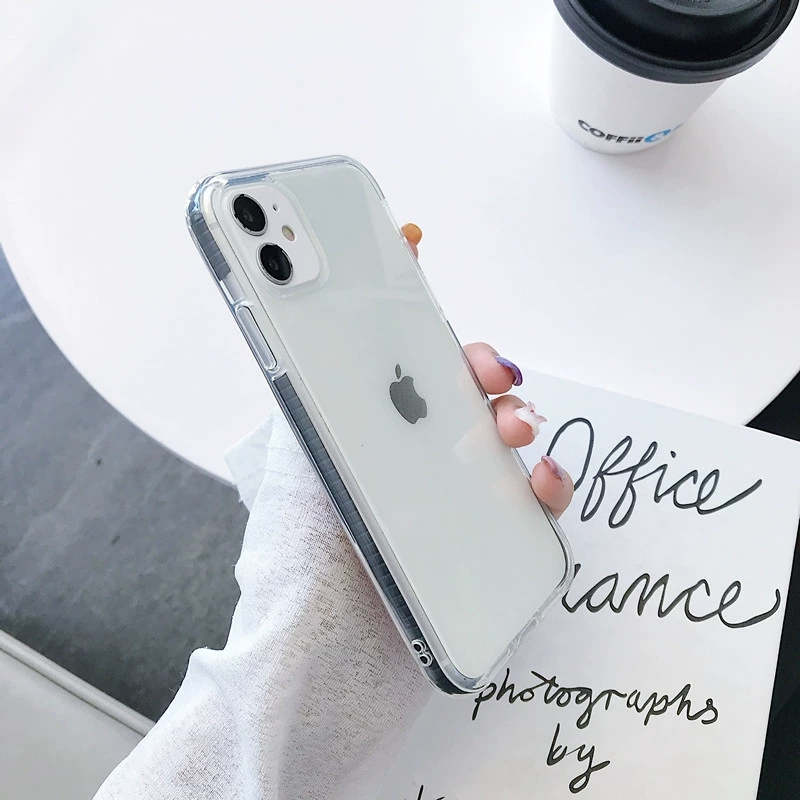 Soft Case Tpu Transparan Shockproof Cover Realme C11 C12 C15 C25 C17 C3 C1 6i 5i 7i 5 5s 6 6s 7 Narzo 30a 20 20pro-Y1（Black）
