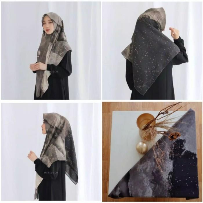 Shawl Cloudy Scarf (Printed Voal) | Minimslm