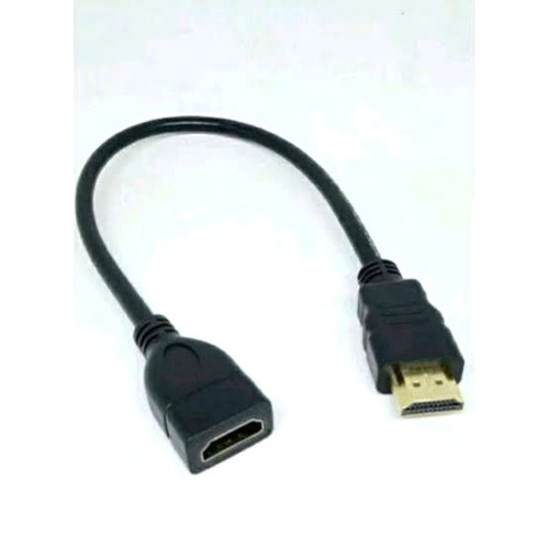 KABEL HDMI MALE TO HDMI FEMALE 30CM (EXTENSION)