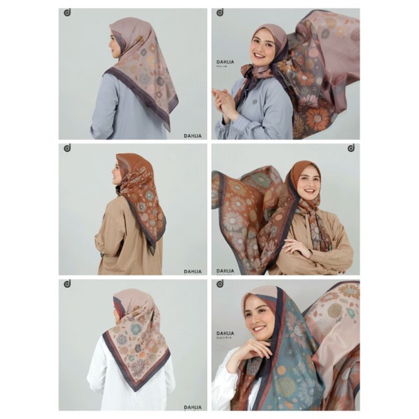 KERUDUNG / HIJAB DEENAY DAHLIA MAUVE DUSTY PINK TERRACOTTA ORIGINAL 100% DEENAY