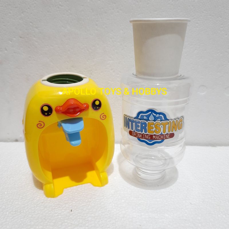 (PROMO) MAINAN ANAK MINI DUCK WATER DISPENSER BISA DIISI AIR BENERAN / MINI DISPENSER ANAK