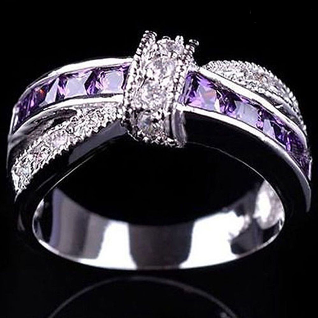 Cincin Berlian Imitasi Bahan Alloy Untuk Pesta