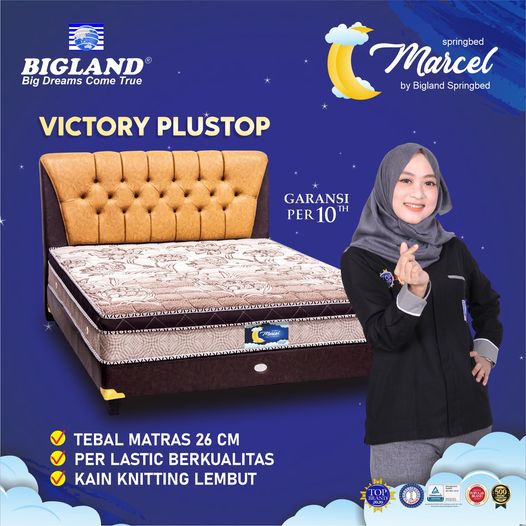 GRIYA BED SPRING BED MARCEL VICTORY PLUSTOP - Bigdream by BIGLAND - Springbed Semarang