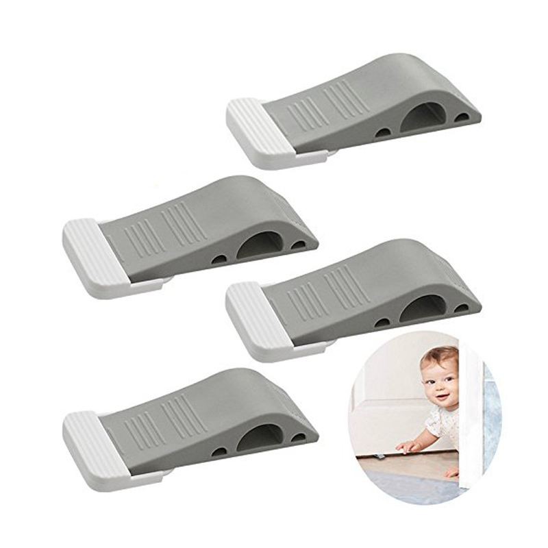 Door Stopper Heavy Duty Door Stop Wedge Premium Rubber Door Stops Pack Of 4 For