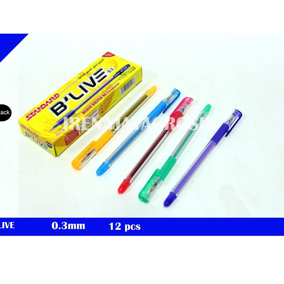 

Sudah diskon STANDARD PULPEN BOLPEN B LIVE BLIVE HITAM 0,3 B37F01 trimz