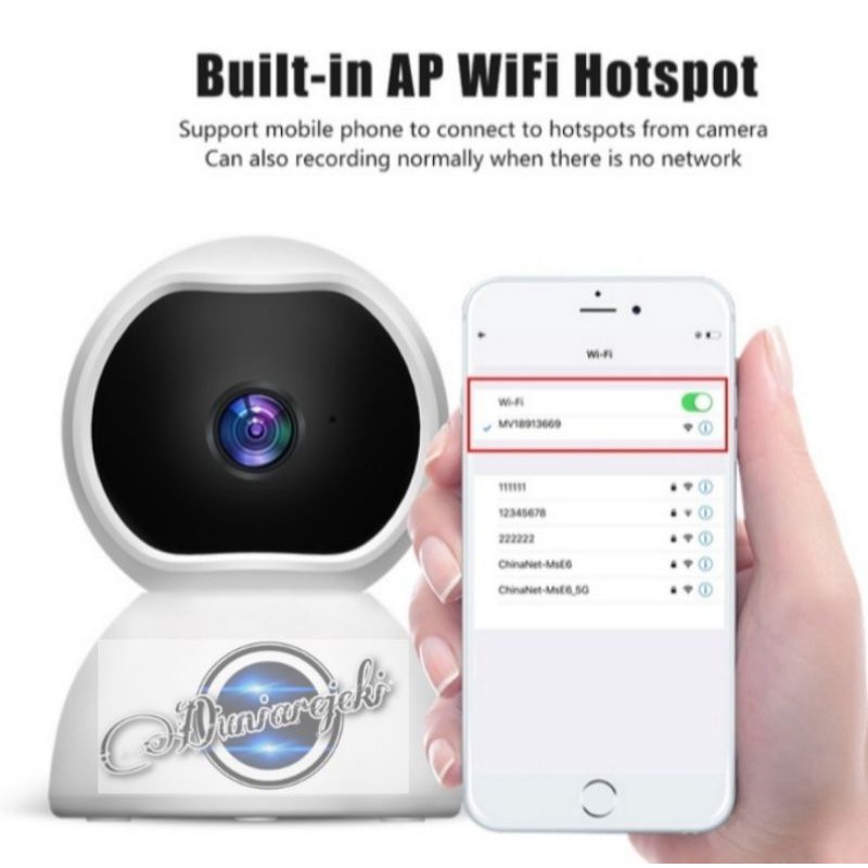 IP CAMERA WIRELESS 2MP FULL HD 1080P CCTV MINI CCTV WIFI V380 PRO