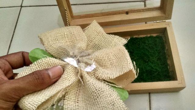 Kotak Uang Kayu Window Akrilik Untuk Seserahan/ Lamaran Kuk W