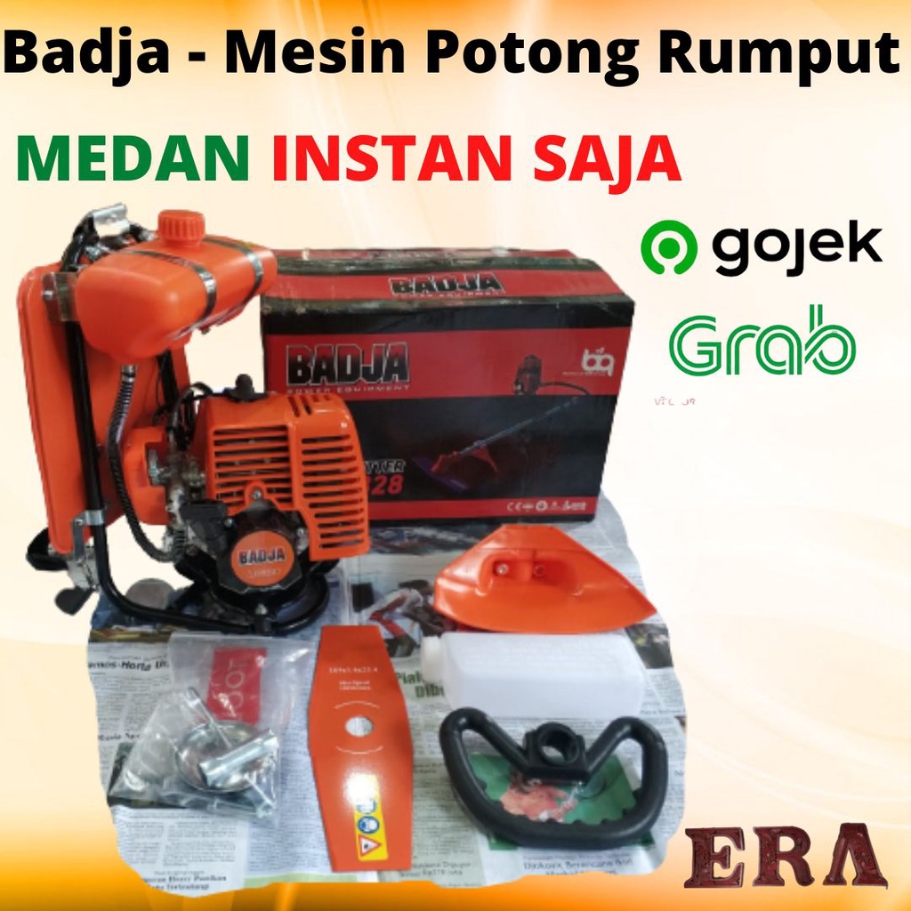 [KHUSUS INSTAN MEDAN] Mesin Babat Rumput BADJA BG 328 Grass Cutter Brush Cutter Alat Potong Rumput 2