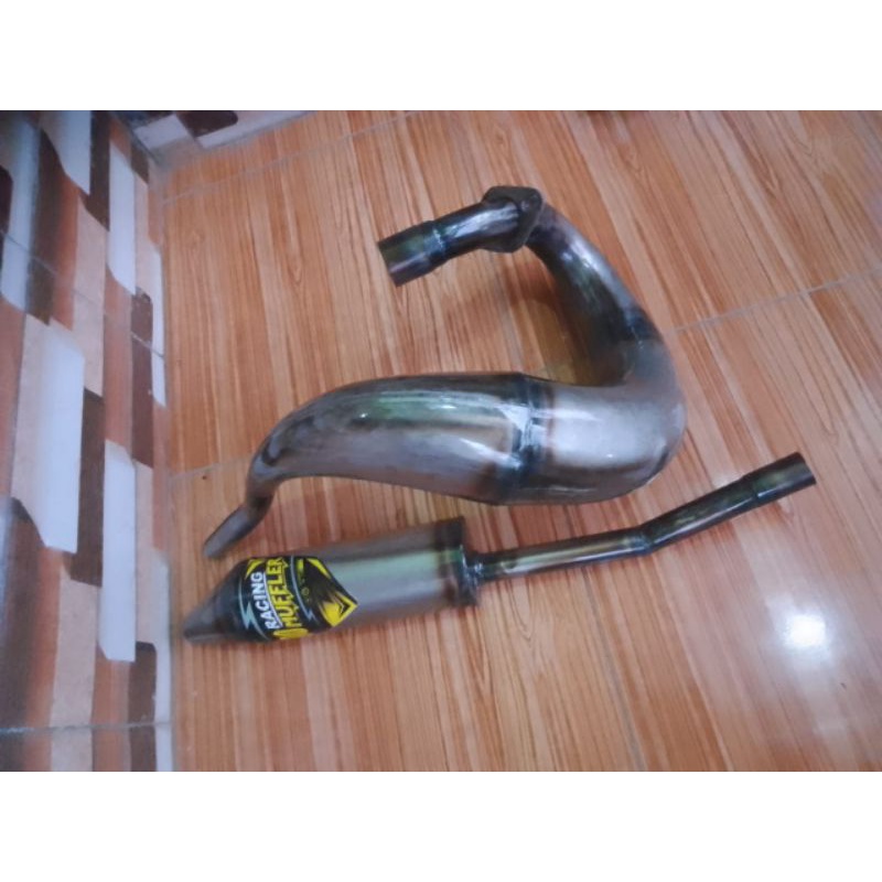 Knalpot Satria 2tak Udang Trail Rangka Standar GTX Paernis