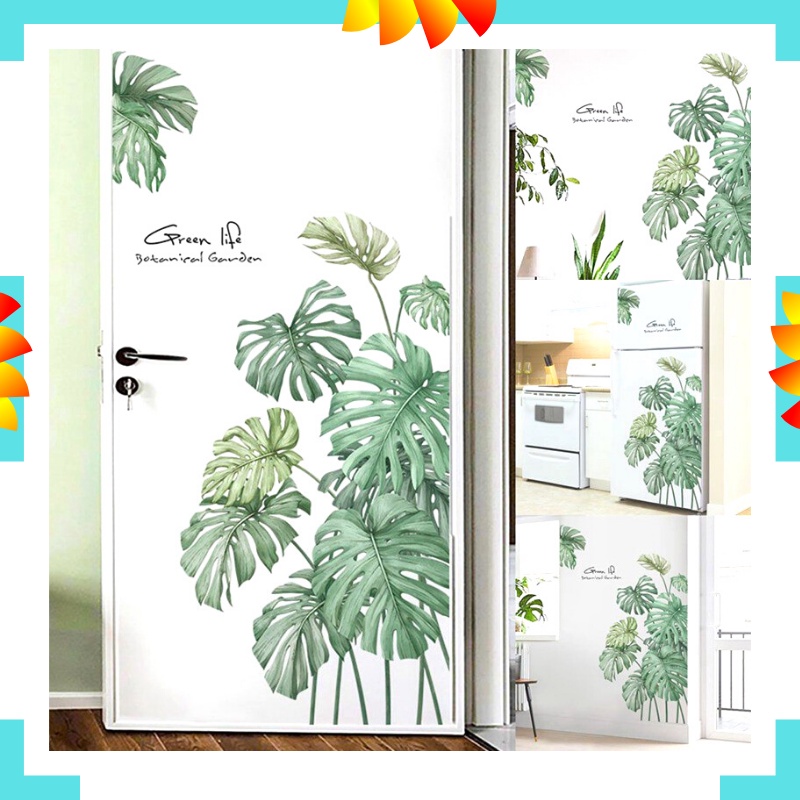 Q25 Q 25 WALLSTICKER WALLPAPER WALLSTIKER WALL STRIKER POHON STICKER STIKER DINDING DAUN AESTHETIC P