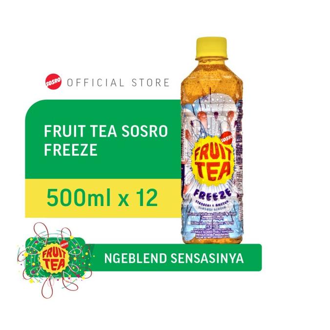 

[COD] Fruit Tea Sosro Freeze PET 500 ml Isi 12 [COD]