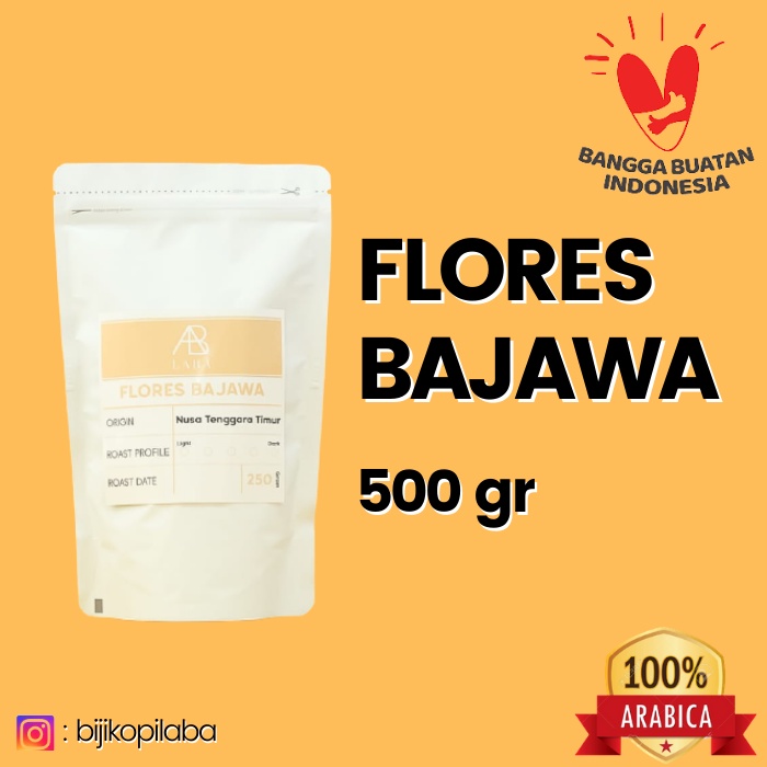 

Kopi Arabika FLORES BAJAWA (500 gr) Single Origin Coffee Arabica