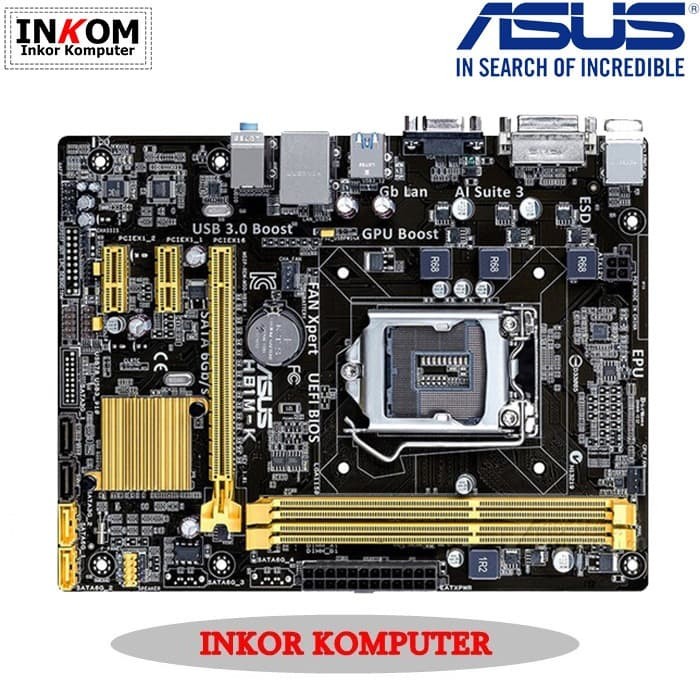 Mobo Mainboard  Intel LGA 1150 H81 Asus/Gigabyte