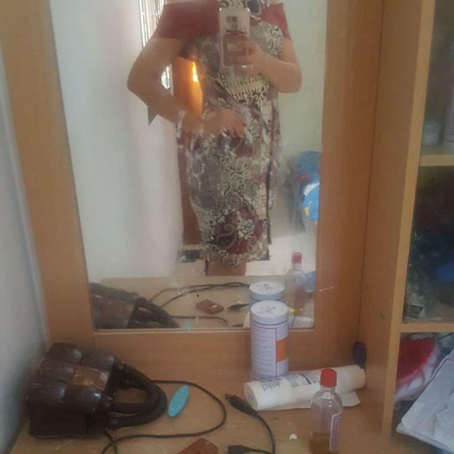 Dress Batik Off Shoulder 126 Ab