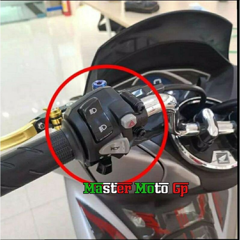 Saklar Kiri Nmax Domino Sen Klakson Hazard Lampu Dekat Jauh PNP Nmax Pcx Saklar holder kiri nmax PCX vixion  ADV CBR sonic Fino satria fu R15 R25 Vario Scoopy Aerox