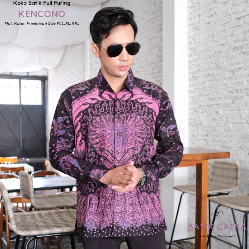 Batik Pria Lengan Panjang Kencono Full Furing