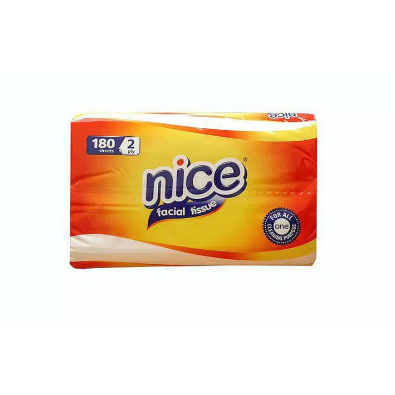 NICE FACIAL TISSUE 2PLY 180 SHEETS