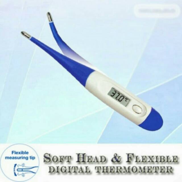 Thermometer ELASTIS alat pengukur suhu badan panas alkes SOFT HEAD Termometer