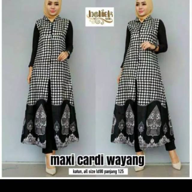 Maxi cardi wayang