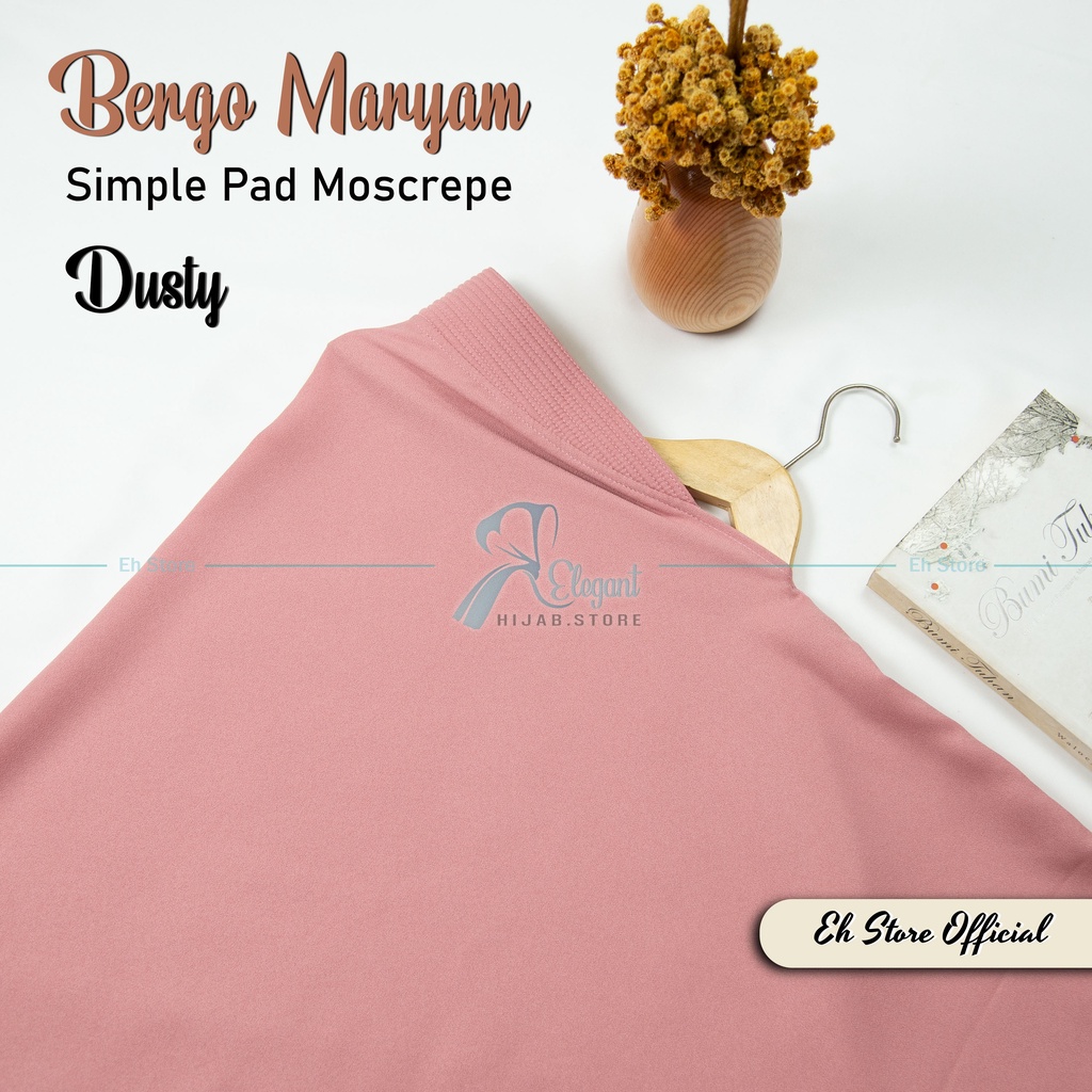 Kerudung instan / Jilbab bergo maryam SIMPLE PAD MEDIUM M murah (TANPA TALI)-Dusty