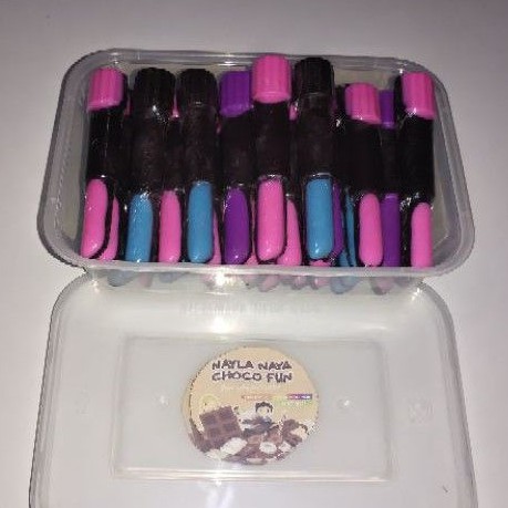 coklat karakter lipstik eceran jajanan anak kekinian