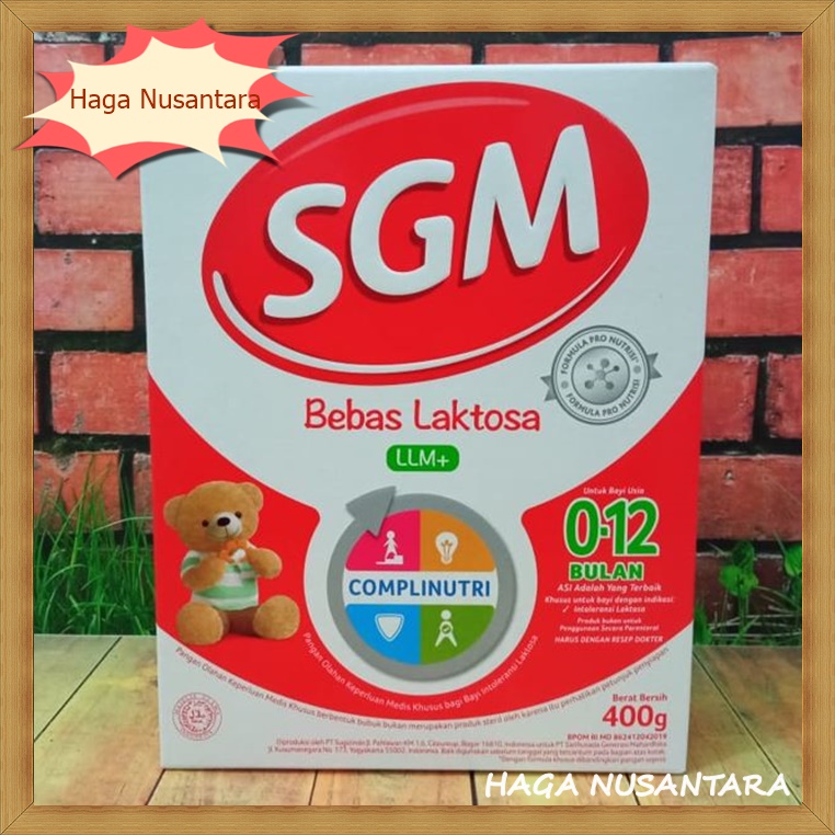 

SUSU SGM Bebas Laktosa LLM+ 400g SGM LLM Lactose Free 400 gr