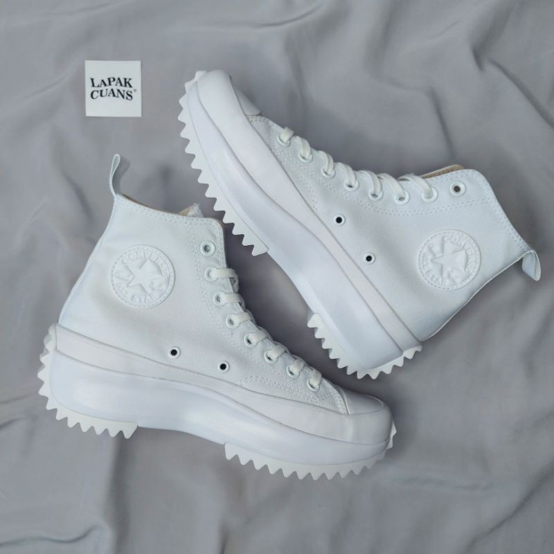 CONVERSE RUN STAR HIKE HIGH LUGGED FULL WHITE ORIGINAL RESMI